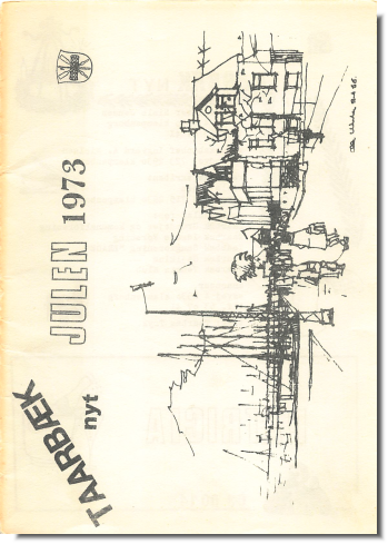 Forsidebillede af det første Taarbæk Nyt i Julen 1973